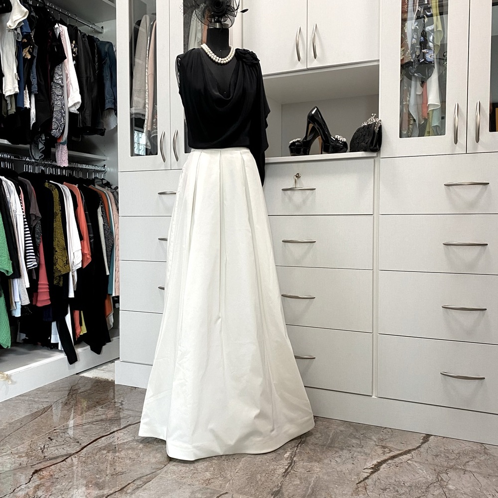 WHBM pleated taffeta ball skirt